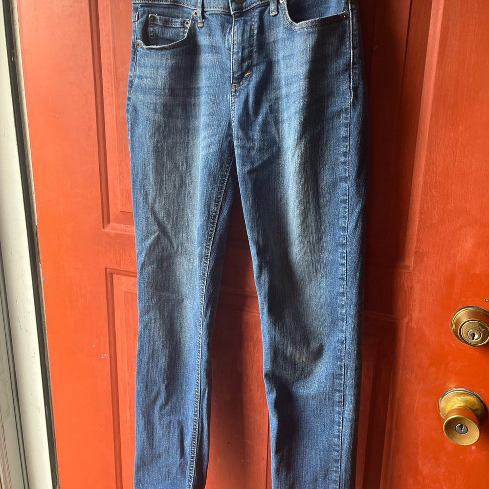 Banana Republic Girlfriend Jean Slim Straight Women's Jeans in Blue Denim 27/4